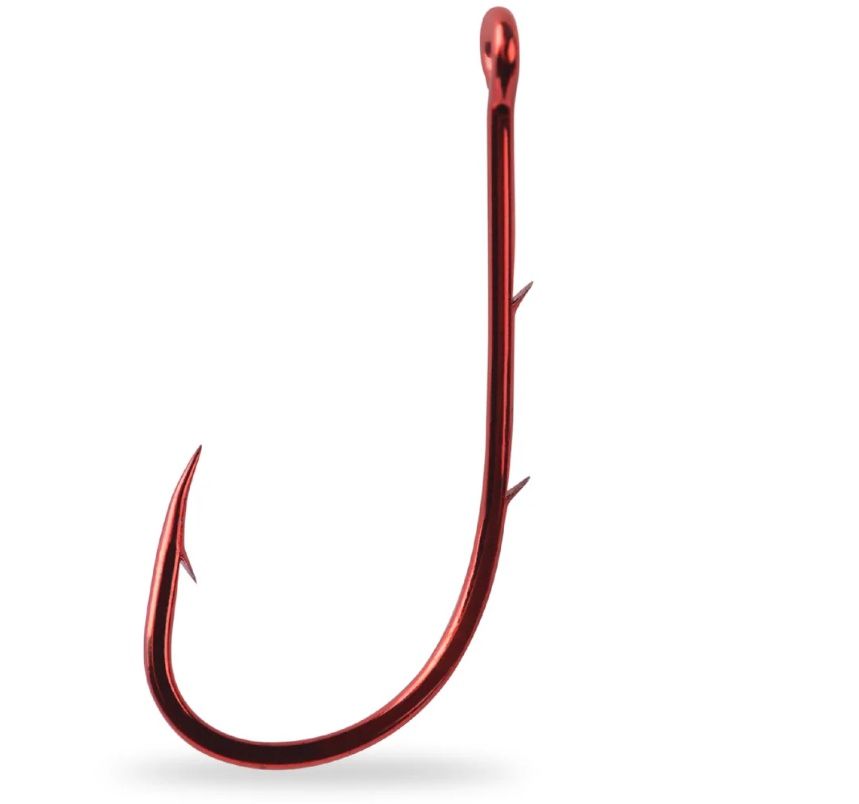Mustad Red Baitholder Hook 92668NP, Size: 8 10pcs