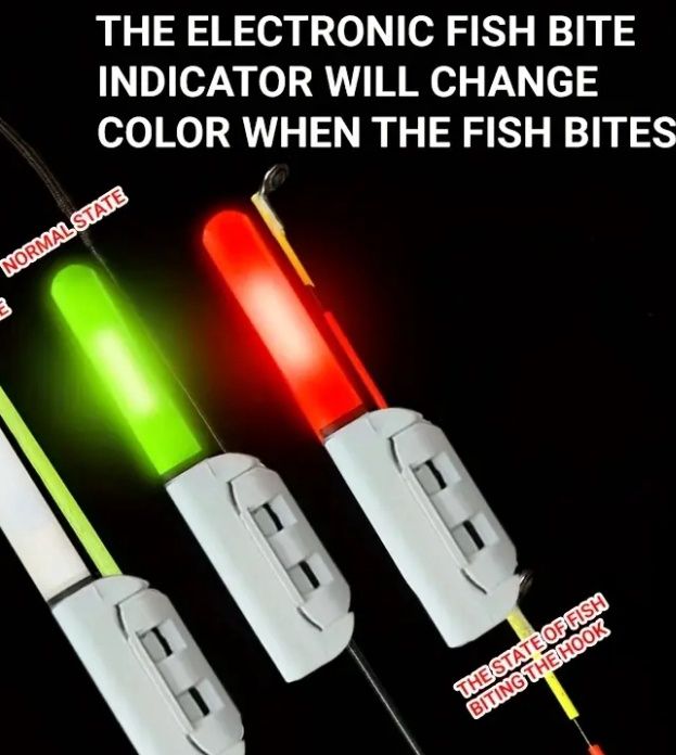 Electronic Fish Bite Indicator – Color-Changing LED Bite Alarm
