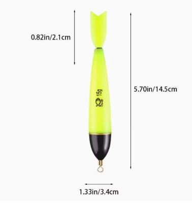 Luminous Fishing Float 15g – Glow Night Bobbers (with CR425 Battery)