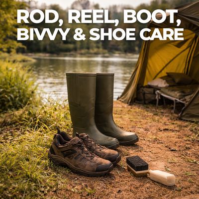 Rod, reel, boot, bivvy and shoe care