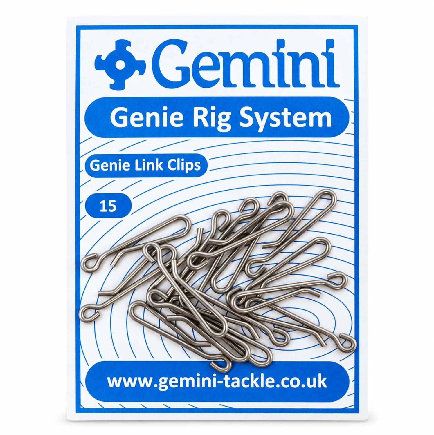 Gemini Genie Link Clips Quick Change Sea Fishing Rig &amp; Lead Links 15 Pack