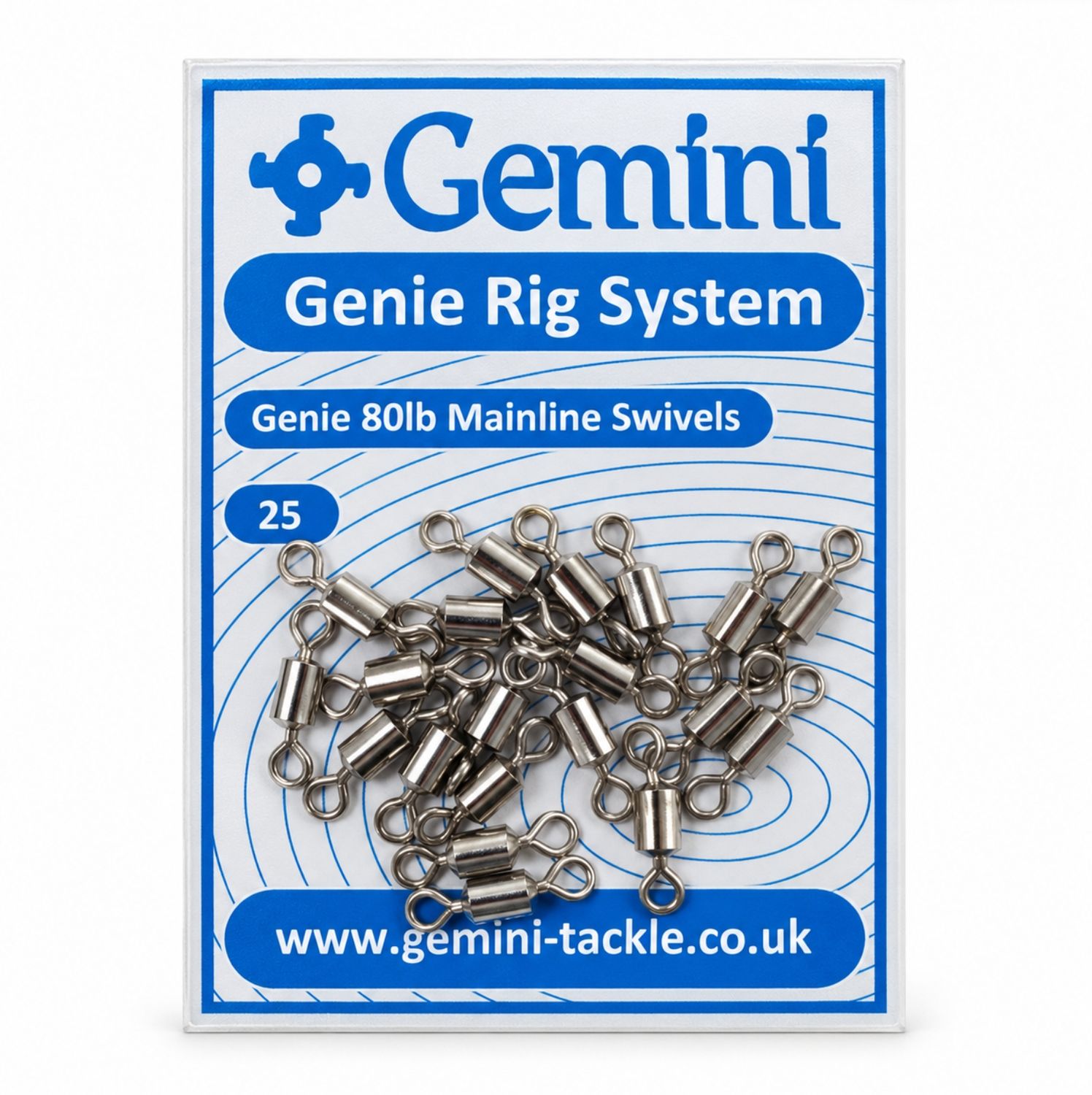 Gemini Genie 80lb Mainline Swivels Sea Fishing Rig Components 25 Pack