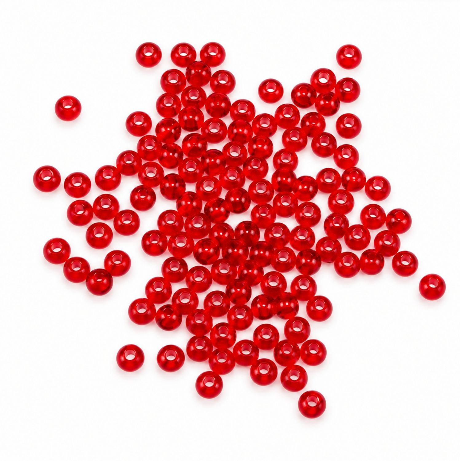 Gemini Genie Ruby Red Rig Beads 3mm Sea Fishing Rig Components 100 Pack