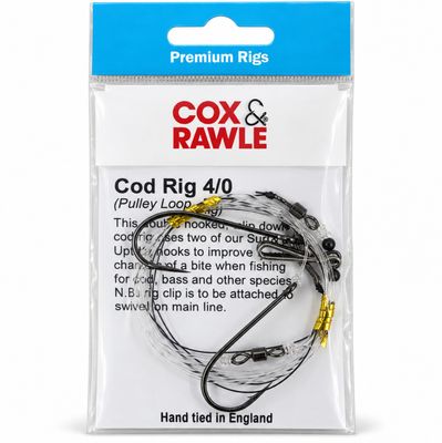 Cox &amp; Rawle Cod Pulley Loop Sea Fishing Rig Size 4/0