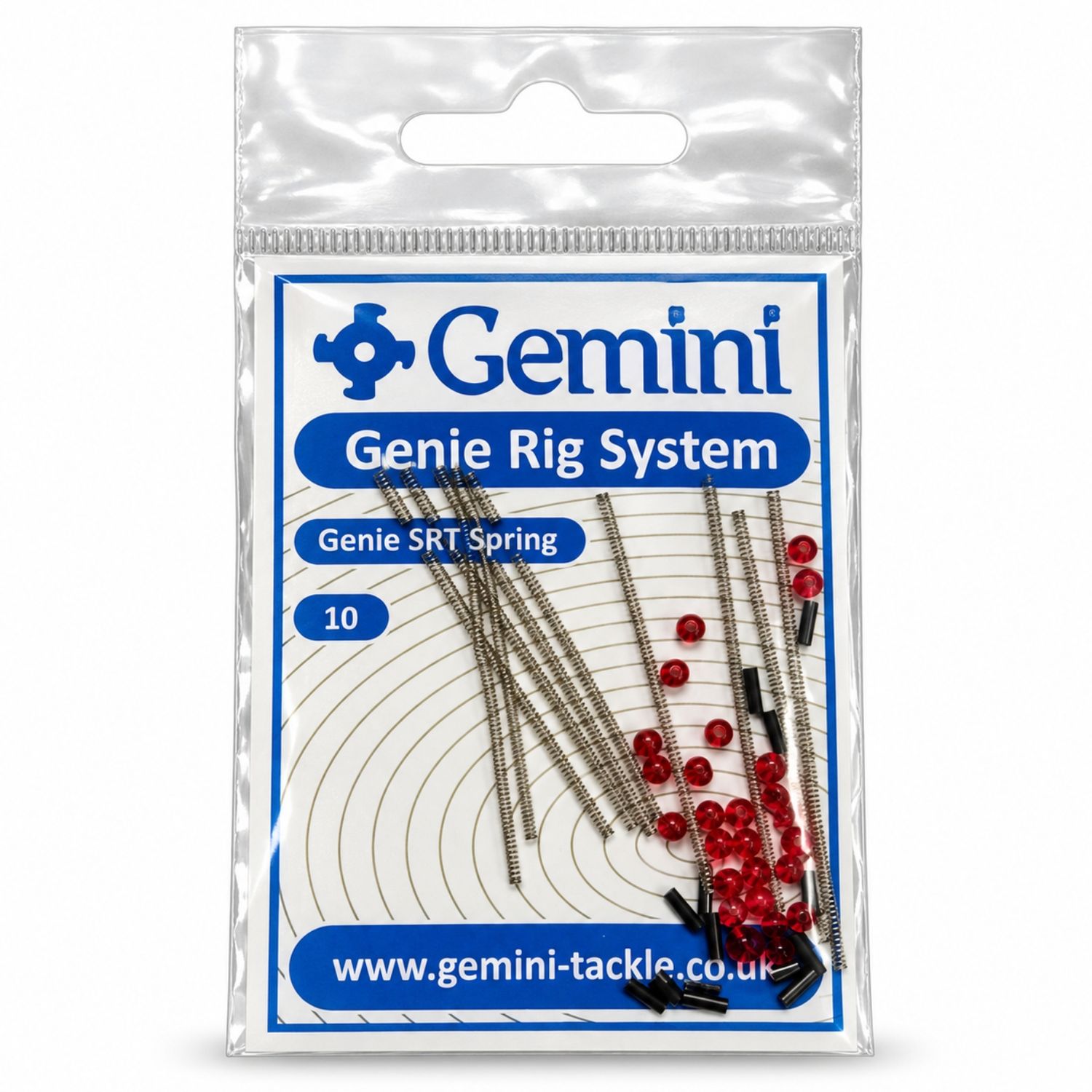 Gemini Genie SRT Springs with Beads &amp; Crimps Sea Fishing 10 Pack