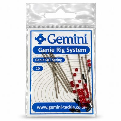 Gemini Genie SRT Springs with Beads &amp; Crimps Sea Fishing 10 Pack