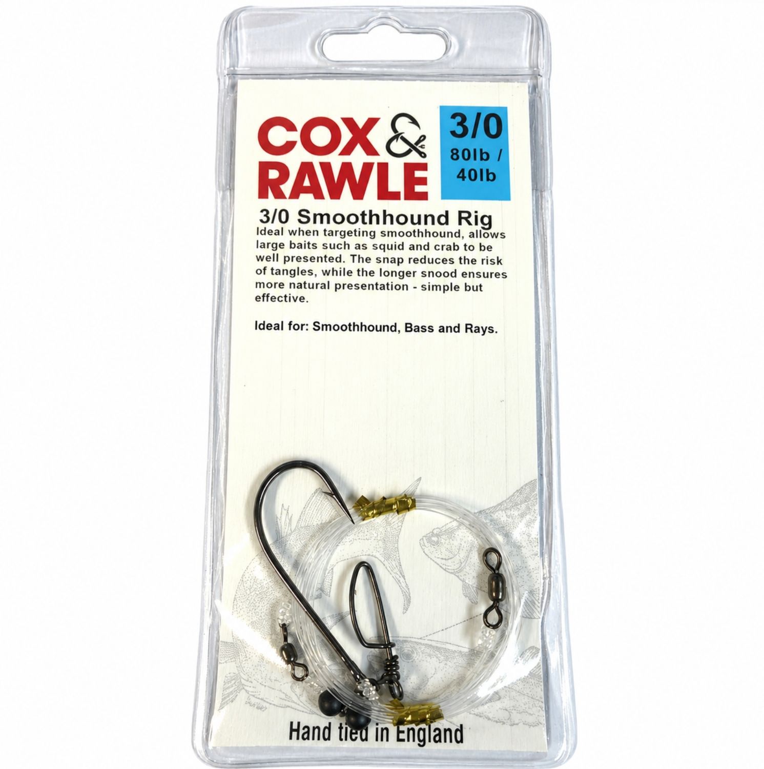 Cox &amp; Rawle Smoothhound Sea Fishing Rig Size 3/0