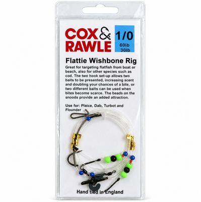 Cox &amp; Rawle Flattie Wishbone Sea Fishing Rig Size 1/0