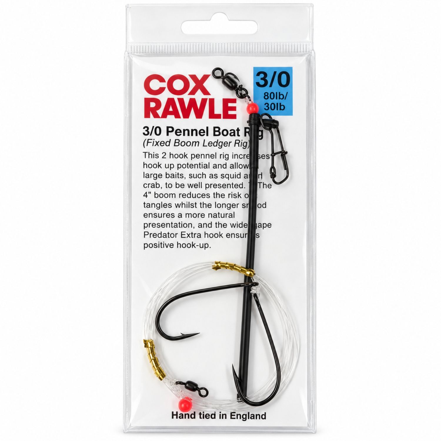 Cox &amp; Rawle Pennel Boat Sea Fishing Rig Size 3/0