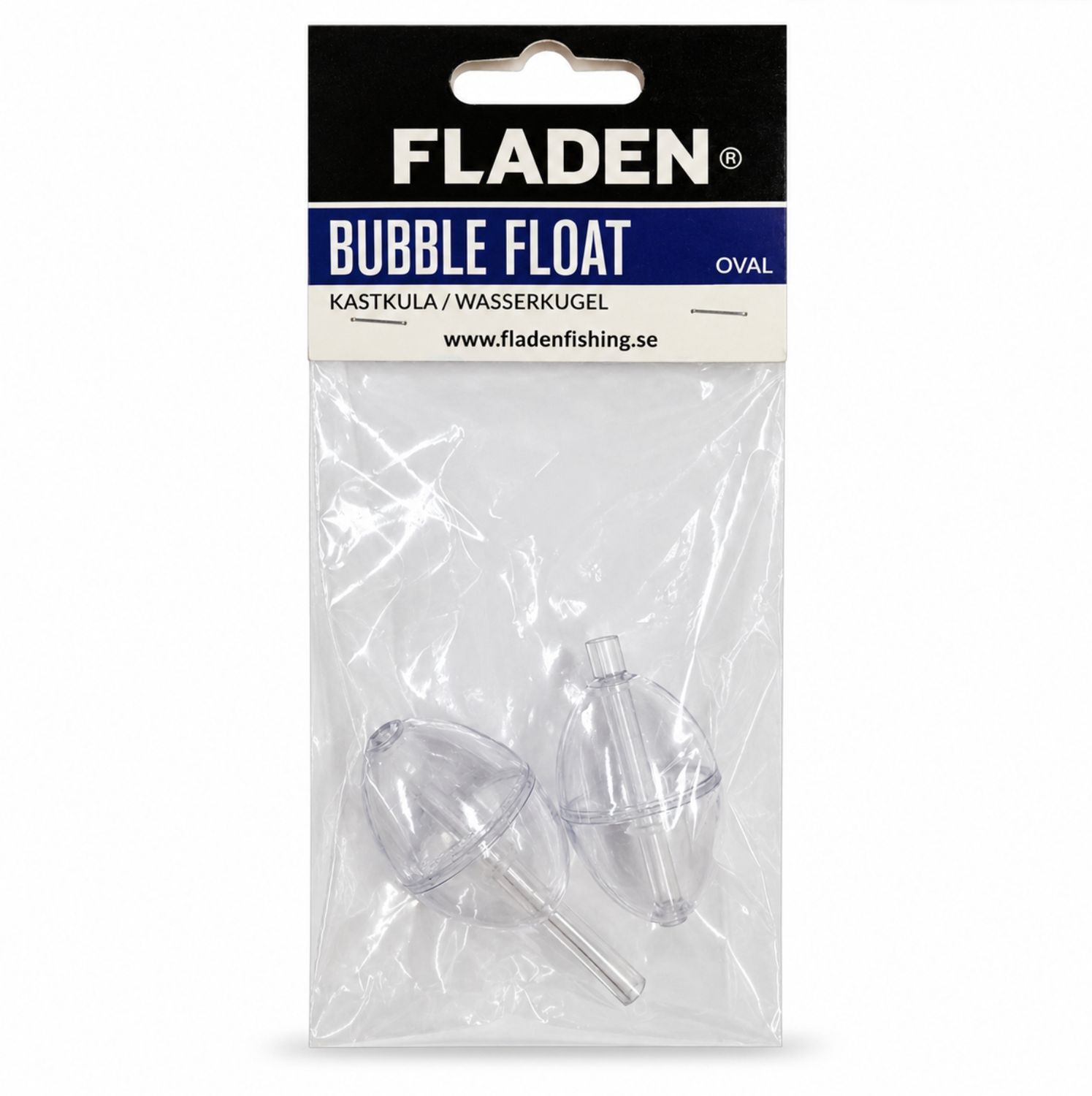 Fladen Small Clear Oval Bubble Floats 2 Pack