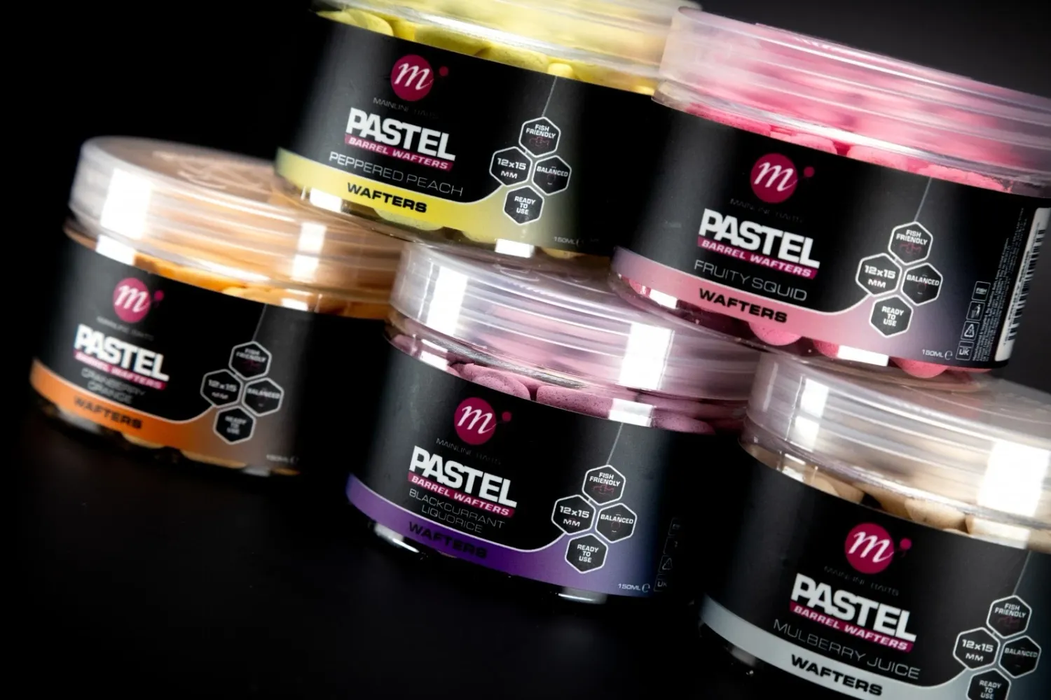 Mainline Pastel Barrel Wafters, Flavour: Blackcurrent