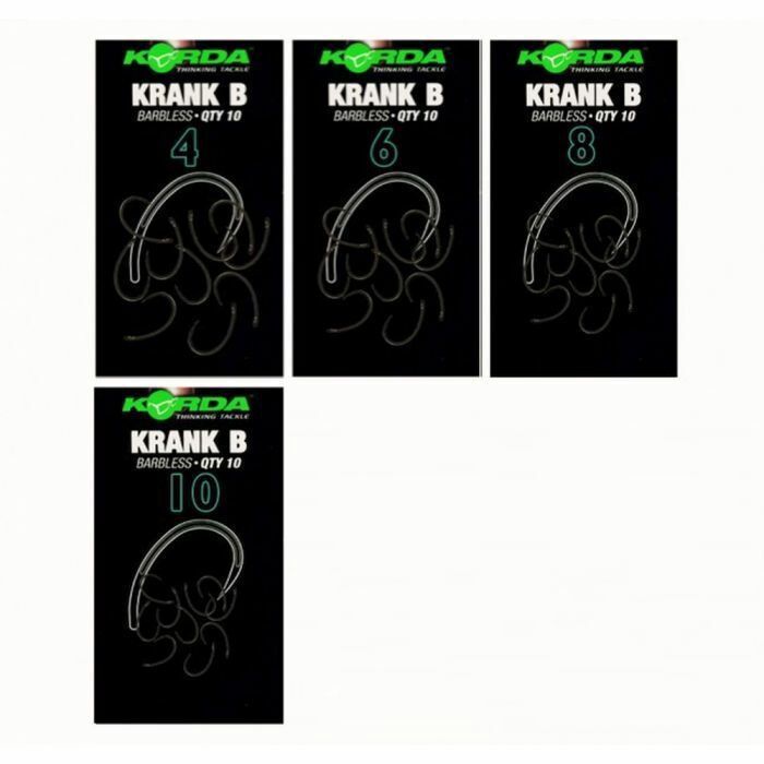 Korda Krank Barbless, Size: 4