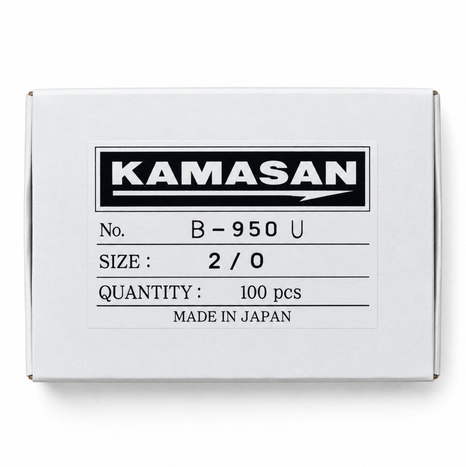 Kamasan B950U Uptide Sea Fishing Hooks Extra Strong Forged Box of 100, Size: SZ 2/0