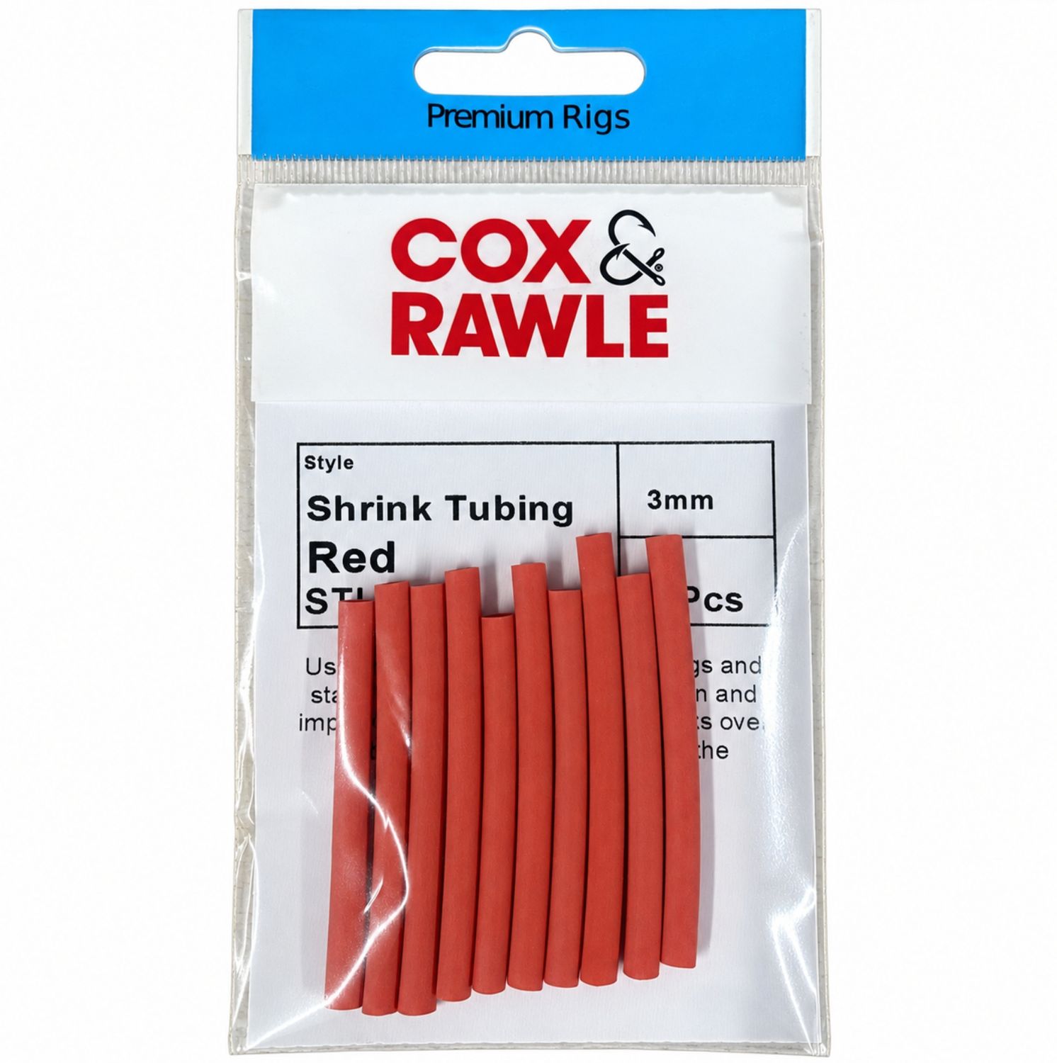 Cox &amp; Rawle Shrink Tube, SIZE/COLOUR: 3mm red