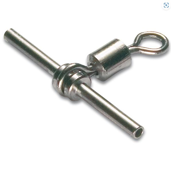 MUSTAD CROSS-LINE CRIMPABLE ROLLING SWIVEL, Size: SIZE 5 6PCS