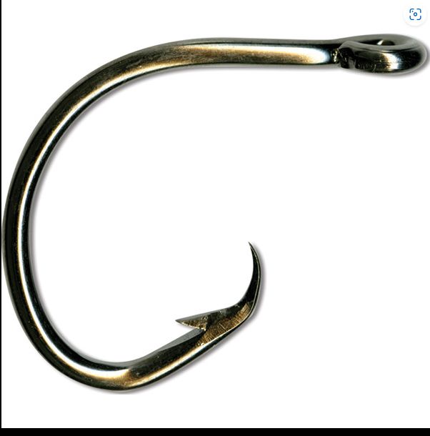 MUSTAD DEMON CIRCLE 3X Strong HEAVY 39950NP-BN, Size: 10/0 3pcs