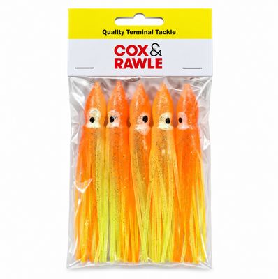 Cox &amp; Rawle Squid Skirt Attractors Orange Yellow 120MM