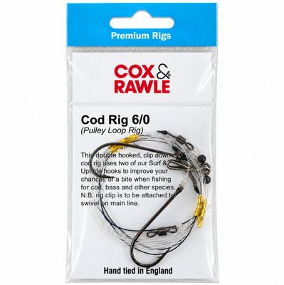 Cox &amp; Rawle Cod Pulley Loop Sea Fishing Rig Size 6/0