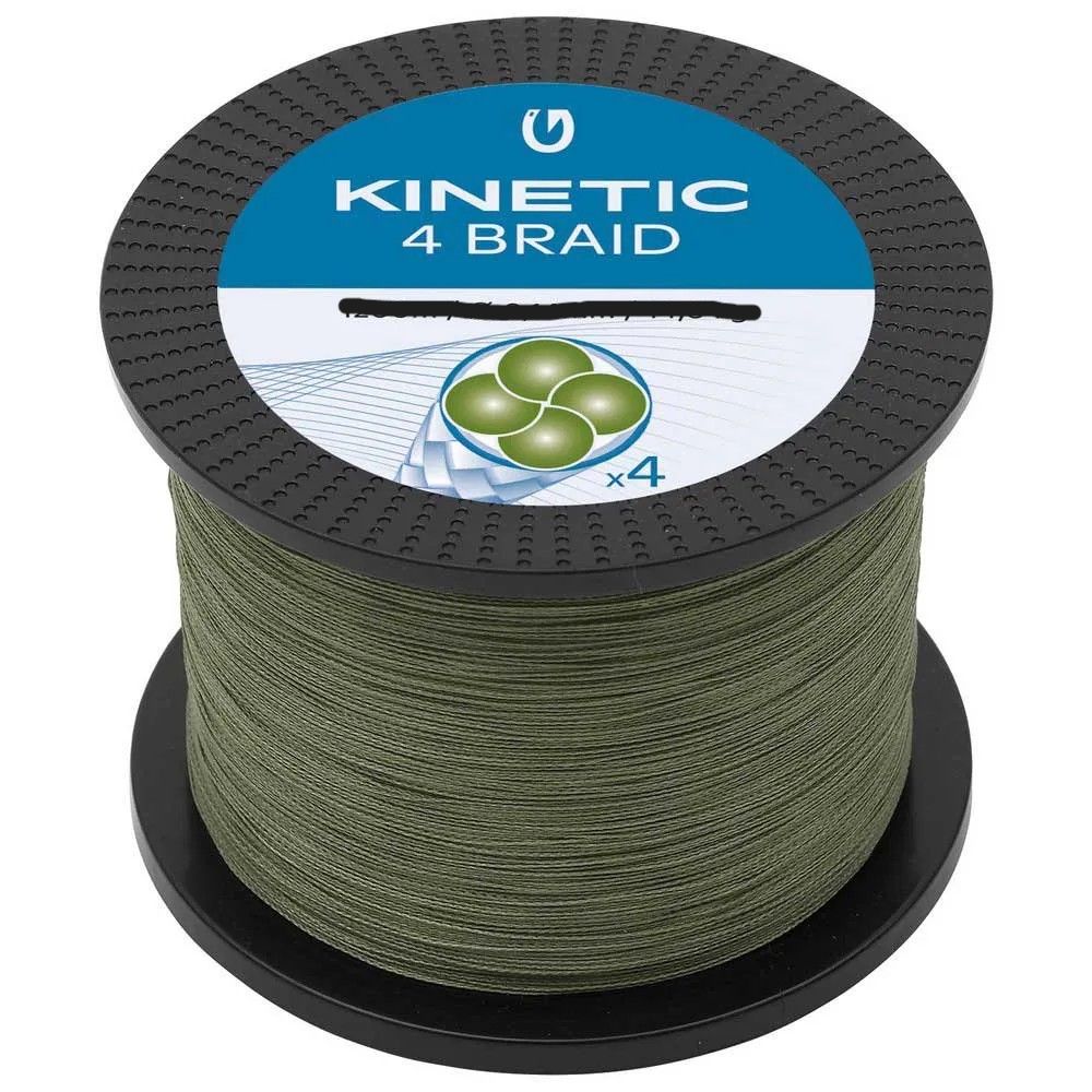 Kinetic Cyber x4 Braided Line 1200 m, BREAKING STRAIN: 0.16mm 15.6 kg