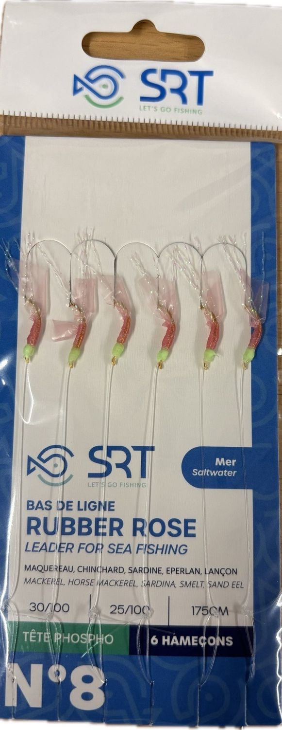 SRT Rubber Rose Sabiki feathers