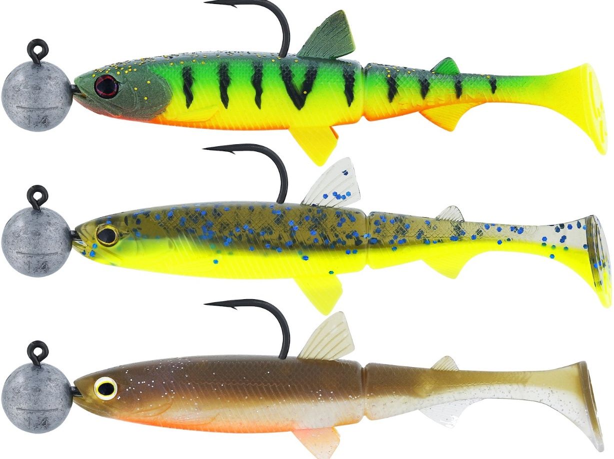 Westin Hypoteez Shadtail R’n R 6.5cm 3g – (Soft Lure Set), Colour: Dark Water Mix