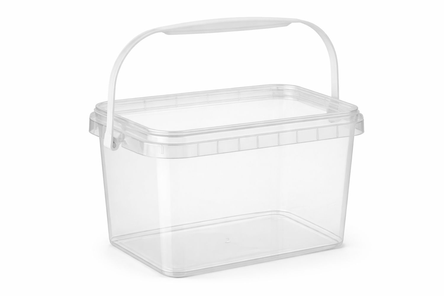 5L Clear Rectangular Bucket