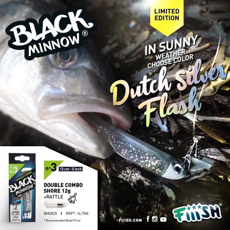 Fiiish Black Minnow 120 Double Combo – Dutch Silver Flash (BM3025)
