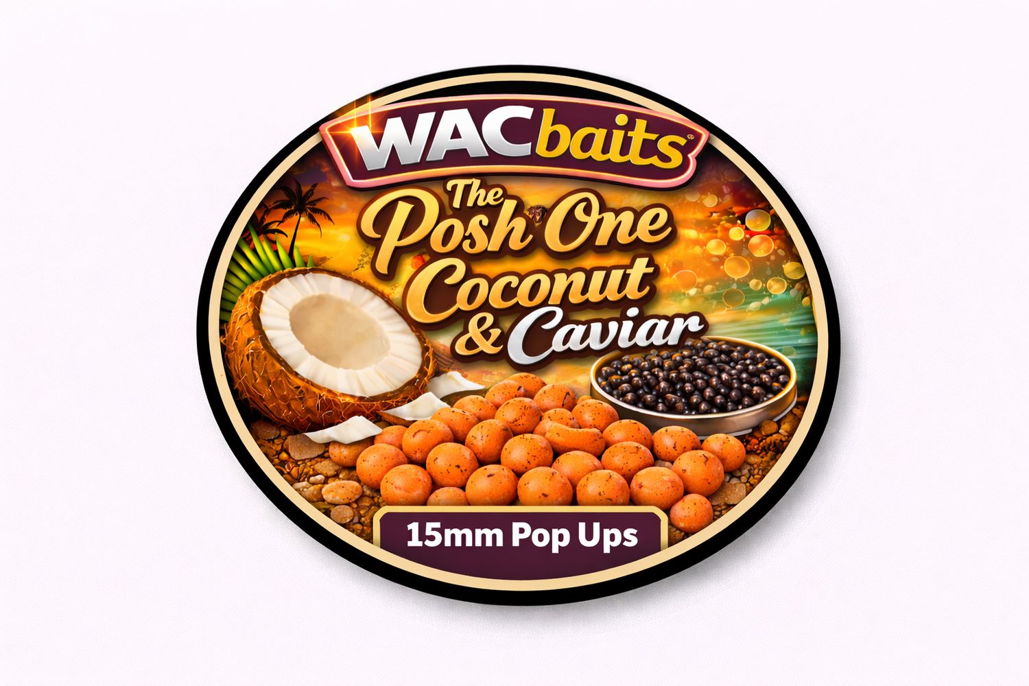 The Posh One Coconut &amp; Caviar – 15mm Matching Pop Ups