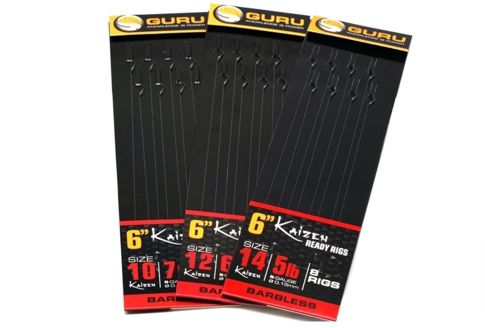 Guru Kaizen Pole Rigs 6", Size: 10 0.19mm 7lb