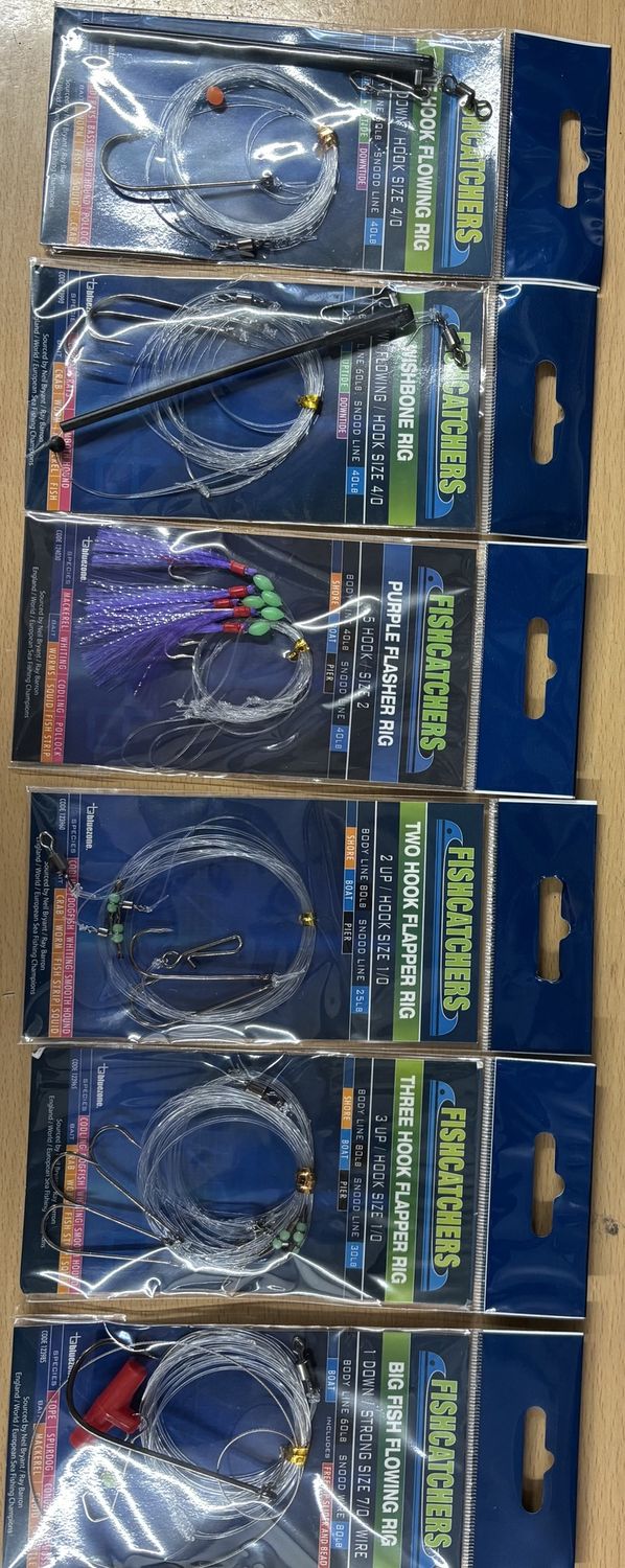 Fish Catchers Sea Fishing Rig Bundle – Boat Fishing Rigs (6 Total)