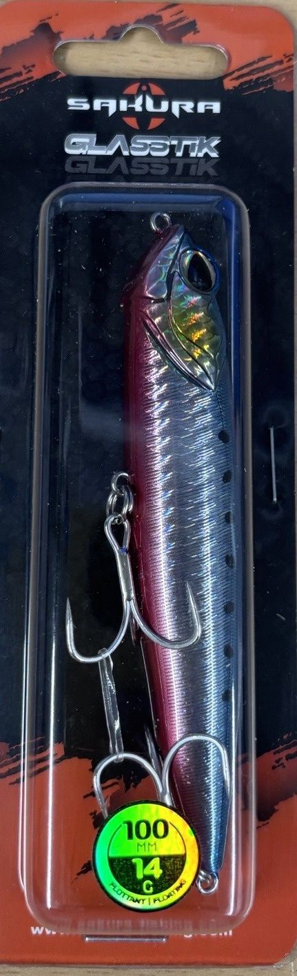 Sakura Glasstik 100mm 14g, Colour: RB IWASHI