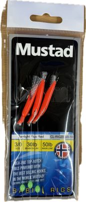 Mustad Sabiki Rig Daylight Fluo Red 3/0