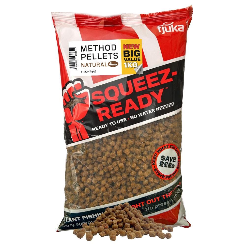 Fjuka Squeez-Ready™ Method Pellets 4mm 1KG