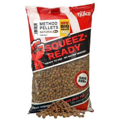 Fjuka Squeez-Ready™ Method Pellets 4mm 1KG