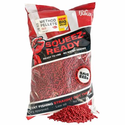 Fjuka Squeez-Ready™ Red Method Pellets 2mm 1KG