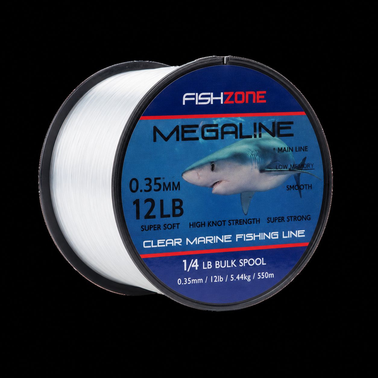 FISHZONE MEGALINE BULK 4OZ SPOOL 12lb