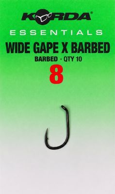 Korda Essentials Wide Gape X Micro Barbed Hooks