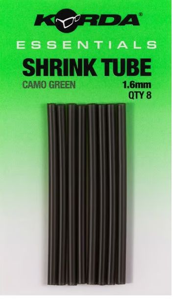 Korda Essentials Shrink Tube Camo Green, Size: 1.6MM