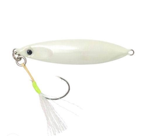HTO Slow Jig 200g 130mm, Colour: Glow White Pearl