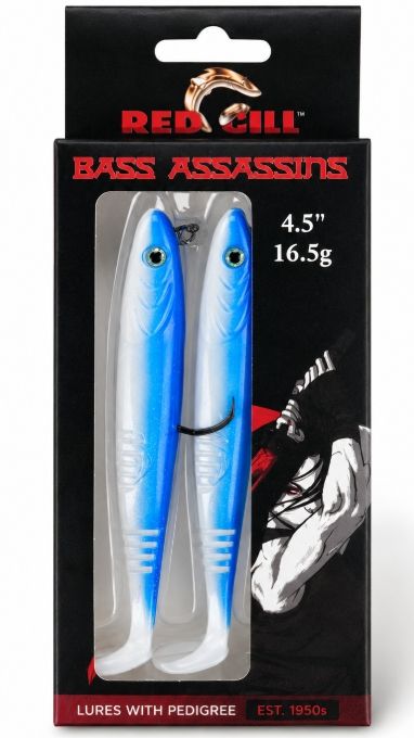 Red Gill Bass Assassin, Colour: Blue/White