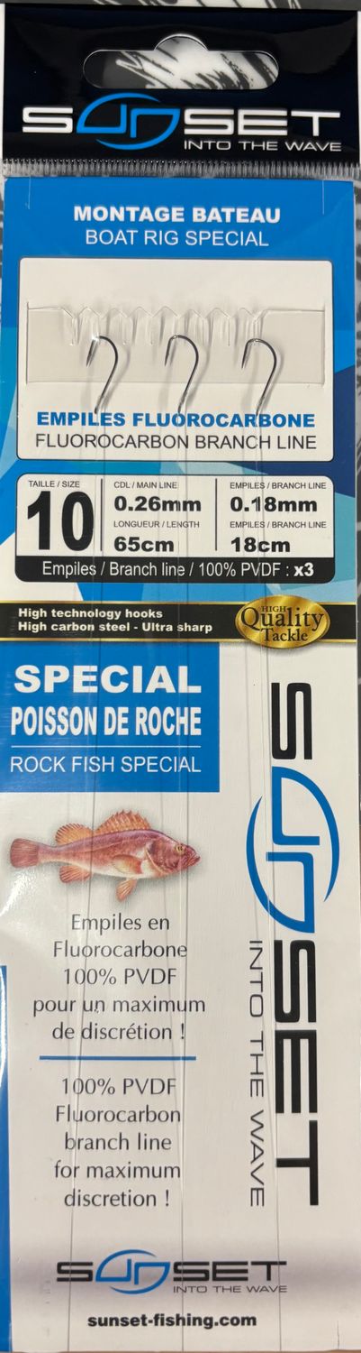 SUNSET Boat Rig Special Rock Fish Size 10