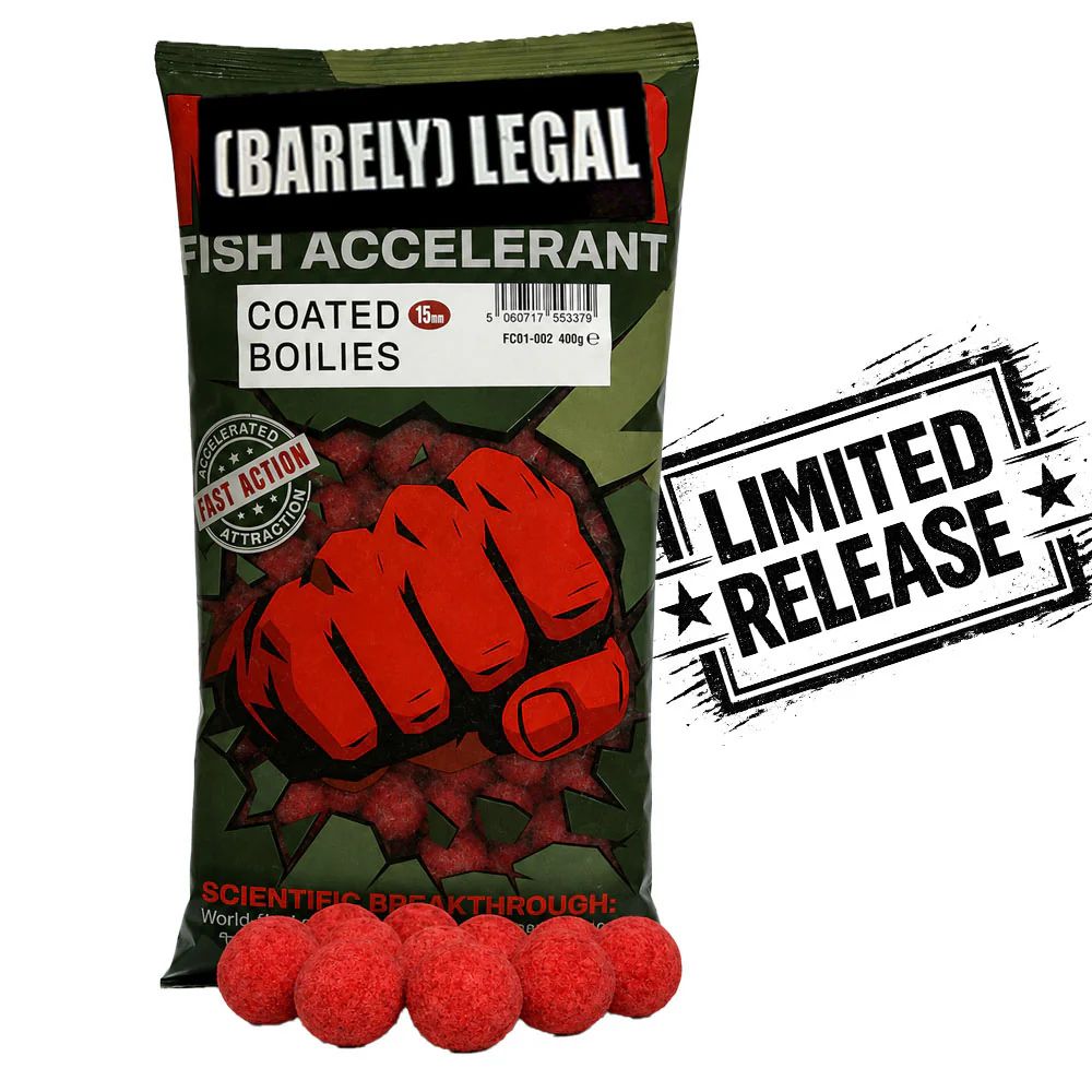 Fjuka Carp Fish Accelerant Coated Boilies (400g)