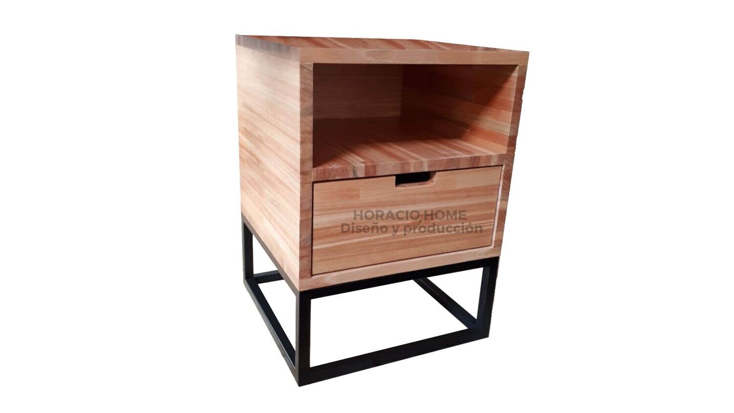 Mesa de luz con cajón inferior