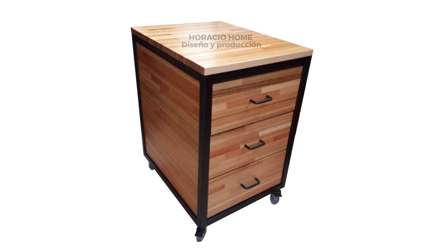 Cajonera triple con ruedas