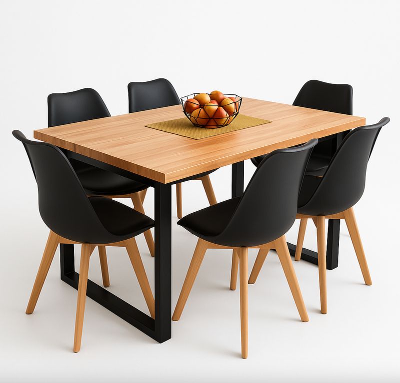 Juego GRANDE REFORZADO + 6 SILLAS