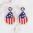 American Flag Earring