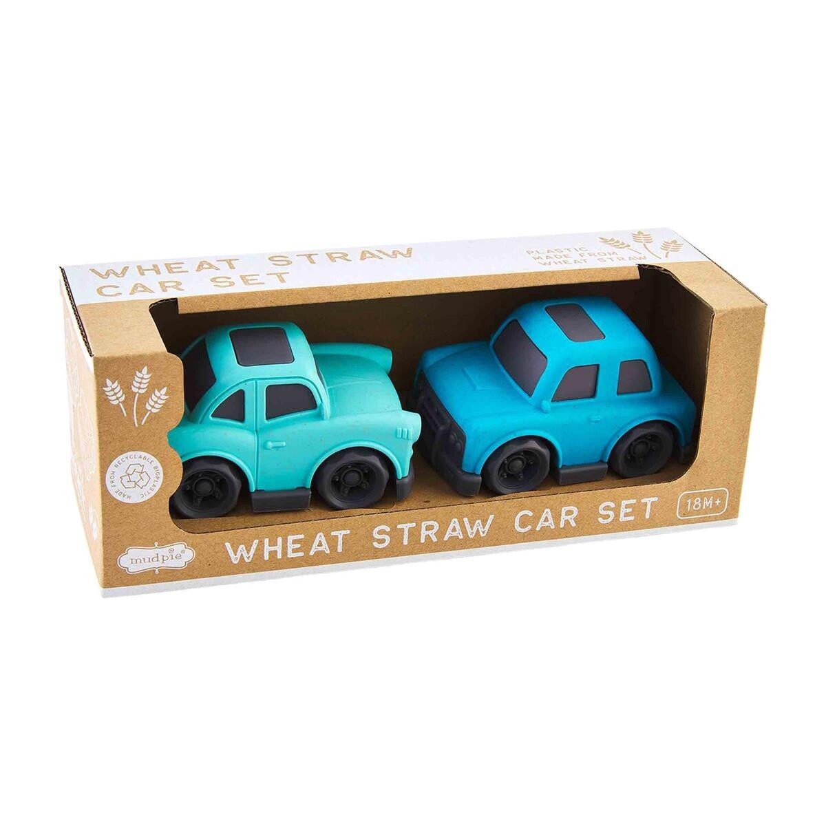 Blue Car Toy Set