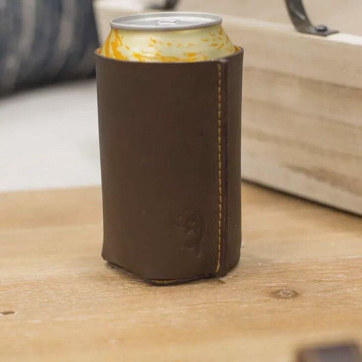 Leather Can Cooler