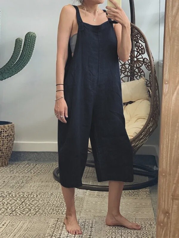 Cotton Calf Length Overalls
