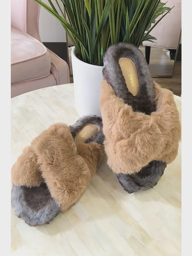 Feeling Cozy Fur Slippers